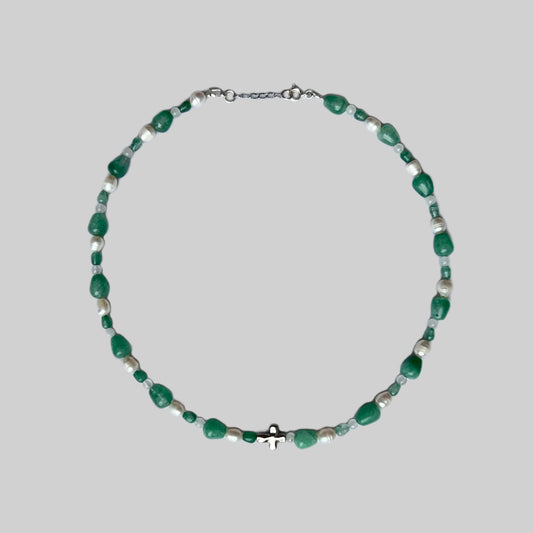 Jade & Pearls Choker